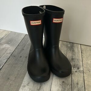 Toddler Hunter rain boots size10 black